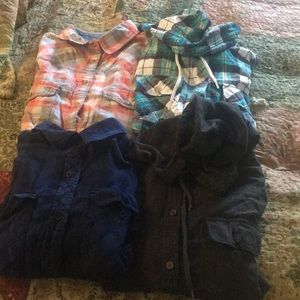 3 flannel bundle (turquoise has been sold)